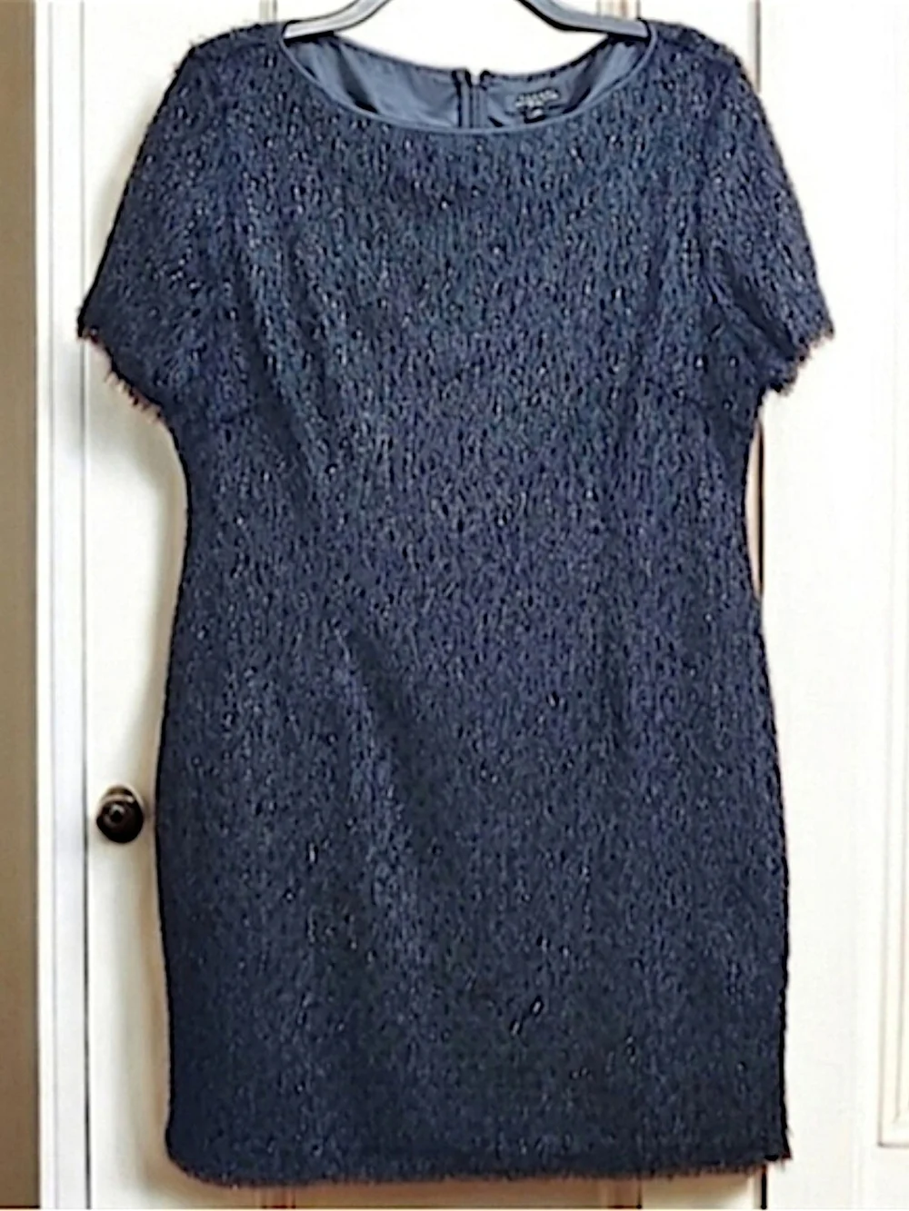 Tahari ASL Black Mini Petite Sheath Dress - Picture 1 of 7